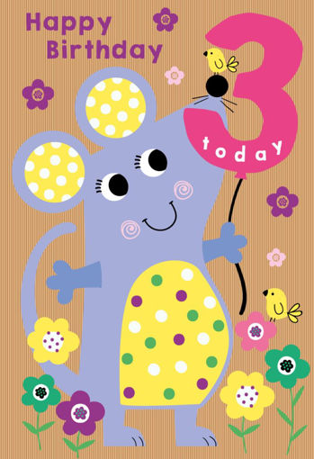 Picture of 3 TODAY BIRTHDAY CARD
